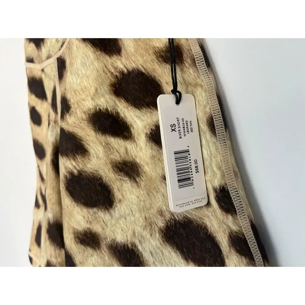 WeWoreWhat Leopard Print Biker Shorts Women XS High Waist‎ Stretch NWT - Picture 4 of 10
